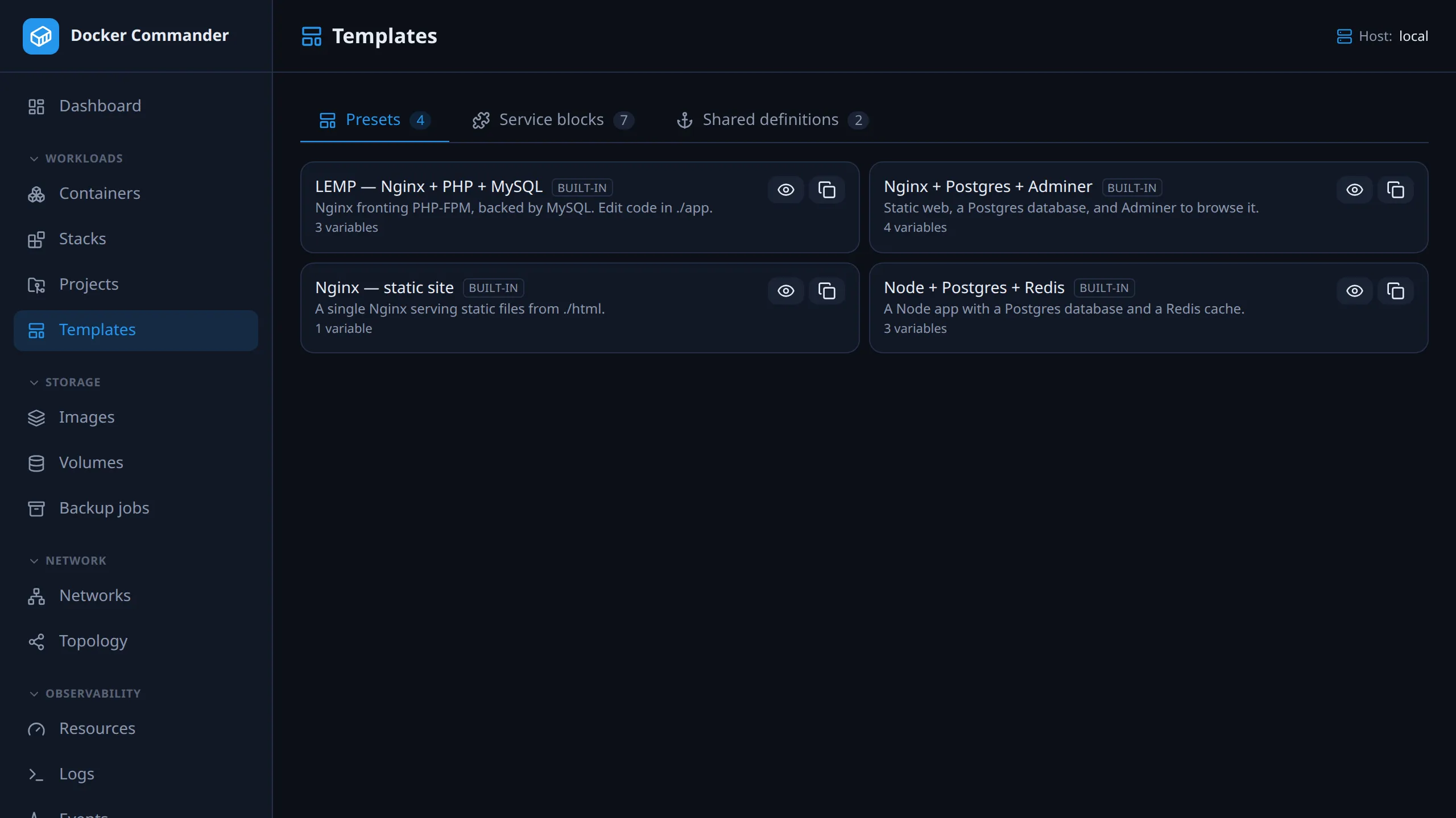 Templates